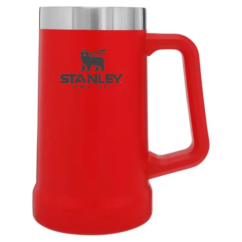 Manija Stanley Adventure The Big Grip Beer Stein 709ml - Red