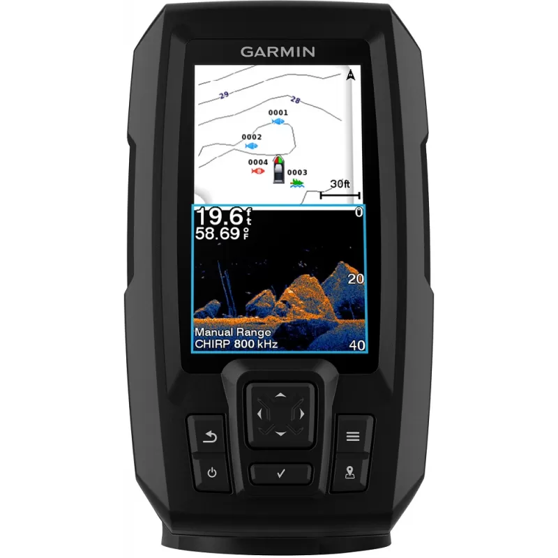 Sondar para Pesca Garmin STRIKER Plus 4 con GPS 010-01870-01 + Transductor de doble haz