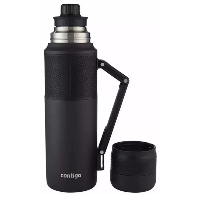 Kit Termo Contigo 1.8L + Guampa + Bombilla + Matero - Black
