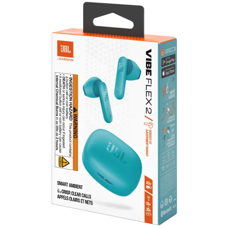 Auricular JBL Vibe Flex 2 Bluetooth - Blue