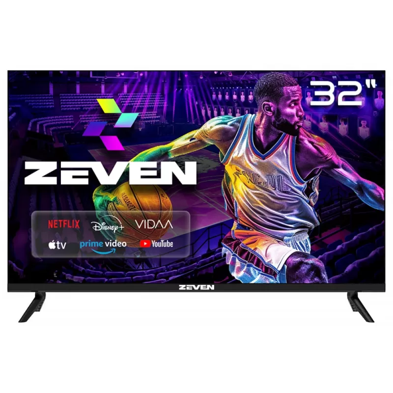 Smart TV LED Zeven 32" Z32VA HD Con Soporte