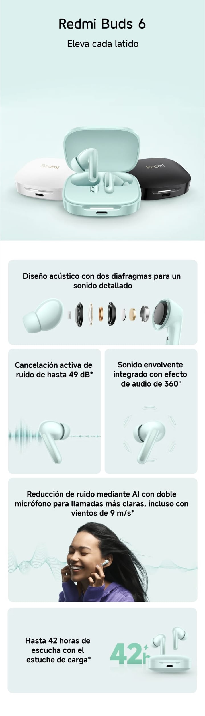 Xiaomi Redmi Buds 6 Móvil