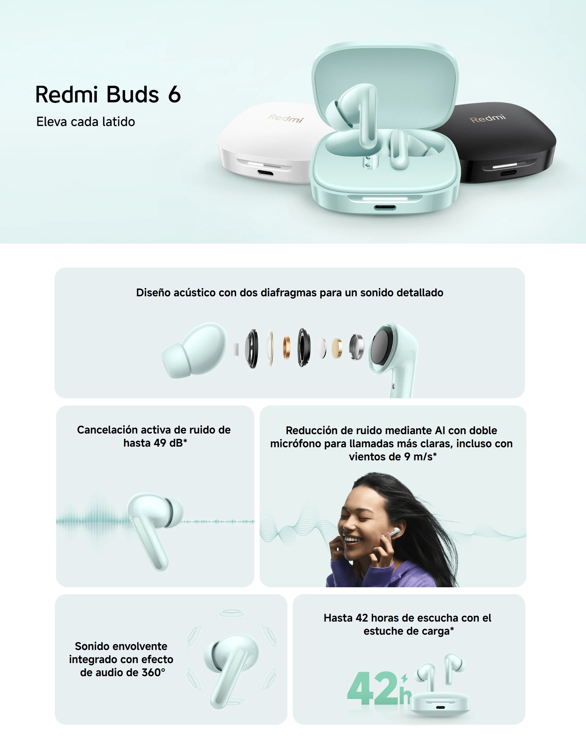 Xiaomi Redmi Buds 6 Horizontal